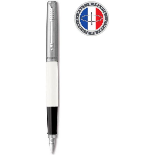 Ручка перьевая PARKER Jotter Original F60 CW2096871 White CT M, 1 шт