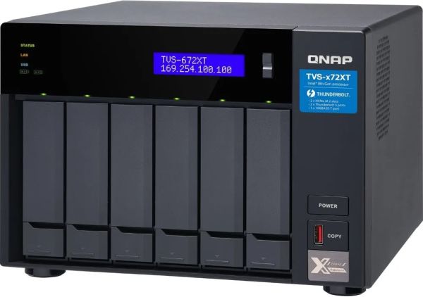 Сетевое хранилище QNAP TVS-672XT-i3-8G